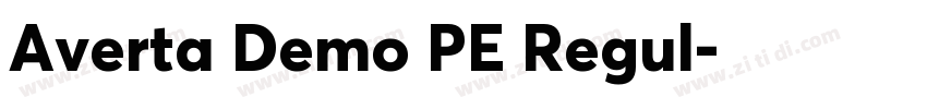 Averta Demo PE Regul字体转换